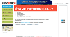 Desktop Screenshot of informer.co.rs